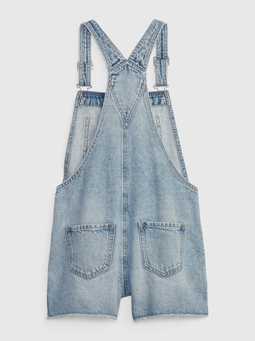 Kids Denim Shortalls with Washwell