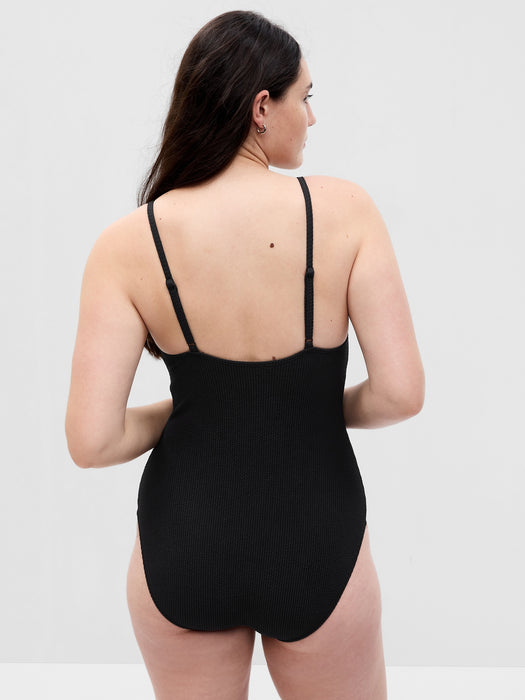 Rib One-Piece Swimsuit