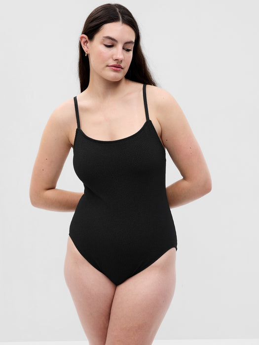 Rib One-Piece Swimsuit