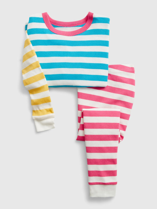 babyGap 100% Organic Cotton Mixed Stripe PJ Set