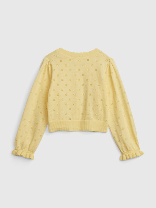 Toddler Pointelle Cardigan