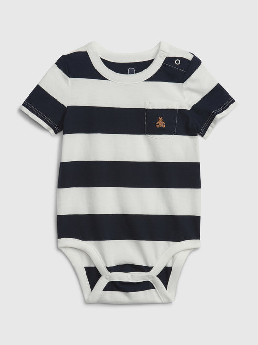 Baby 100% Organic Cotton Mix and Match Stripe Bodysuit