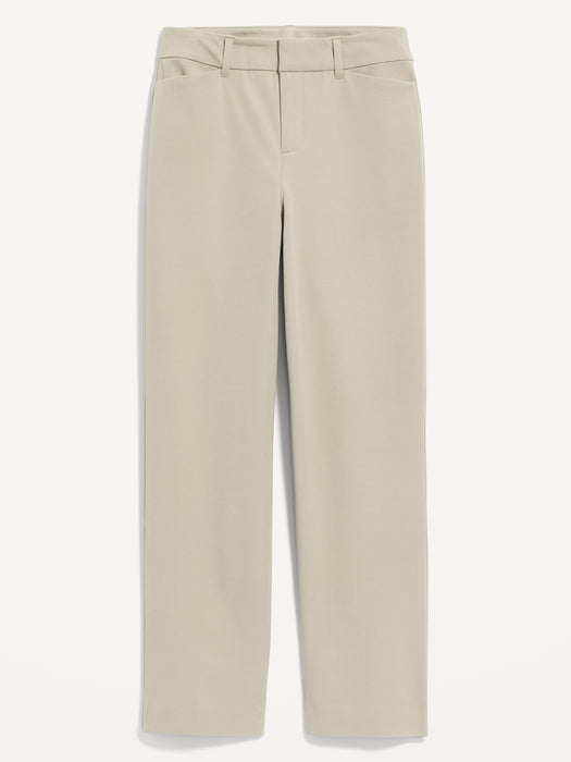 High-Waisted Pixie Straight Pants