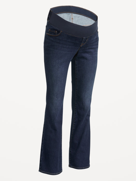 Maternity Front Low Panel Boot-Cut Jeans