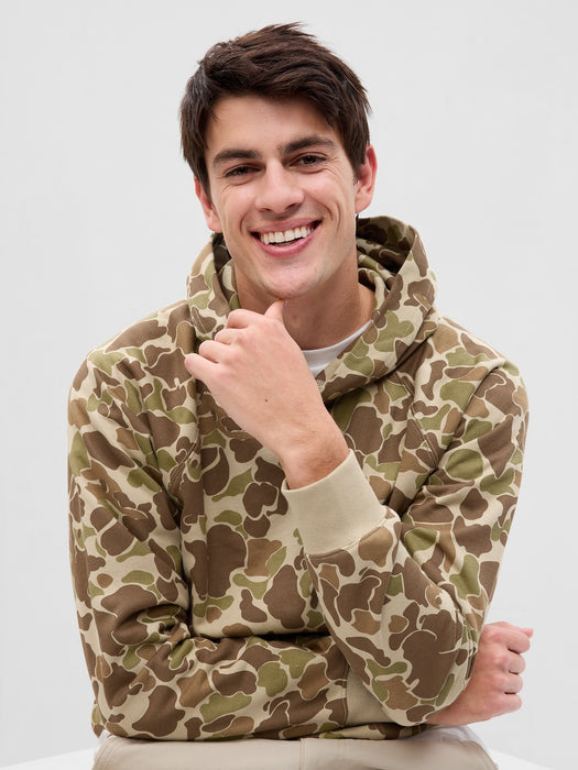 Heavyweight Camo Snap Hoodie