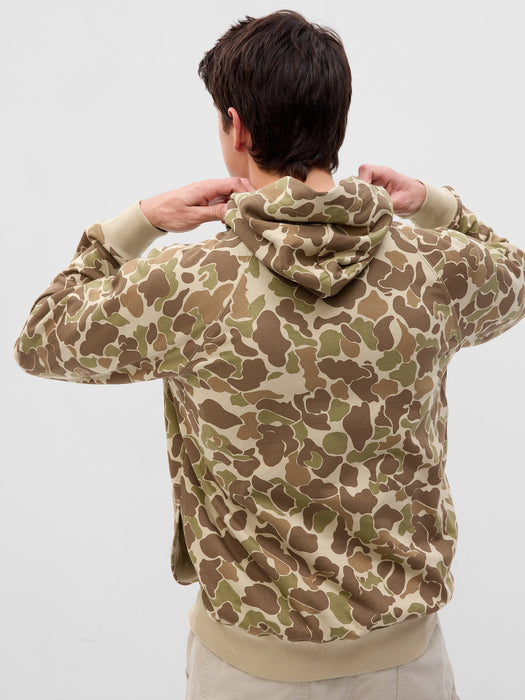 Heavyweight Camo Snap Hoodie