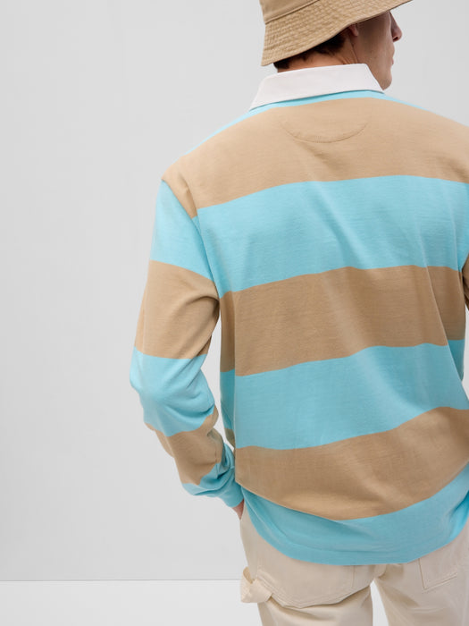 Stripe Rugby Polo Shirt