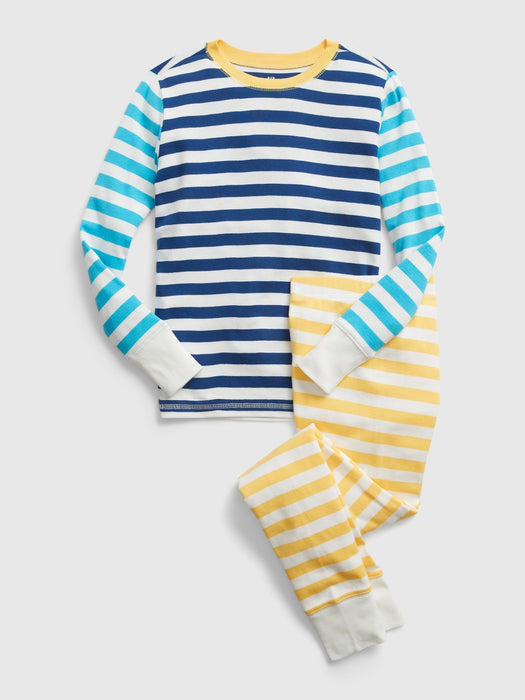 Kids 100% Organic Cotton Mixed Stripe PJ Set