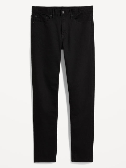 Relaxed Slim Taper Built-In Flex Black Jeans