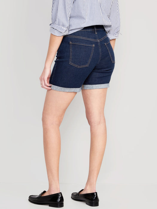 Mid-Rise Wow Jean Shorts for Women -- 7-inch inseam