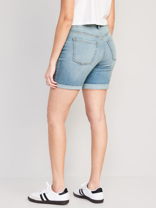 Mid-Rise Wow Jean Shorts for Women -- 7-inch inseam