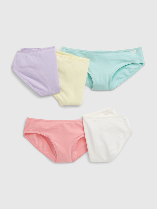 Kids Organic Cotton Bikini Briefs (5-Pack)