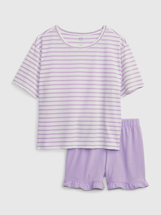 Kids 100% Recycled PJ Shorts Set