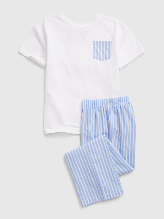 Kids 100% Recycled Stripe PJ Set