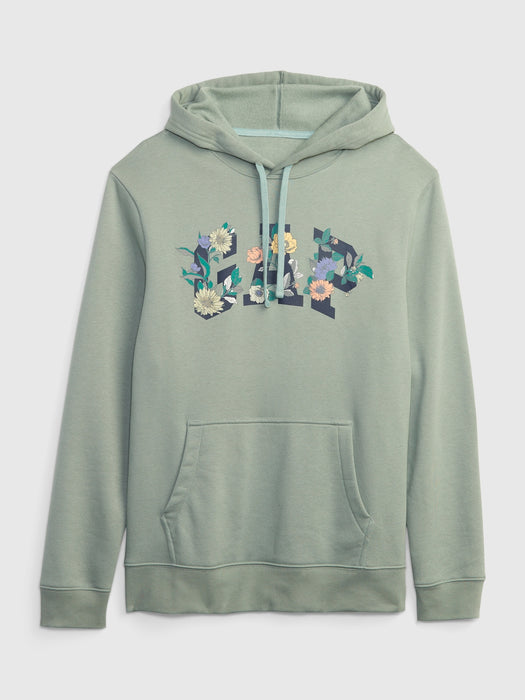 Floral Gap Arch Logo Hoodie