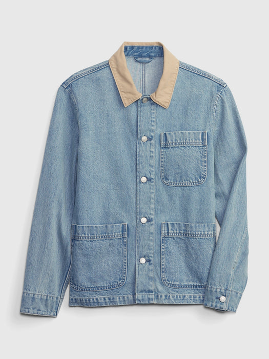 Denim Chore Jacket with Washwell