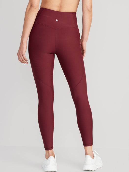 High-Waisted PowerSoft 7/8-Length Side-Pocket Leggings for Women