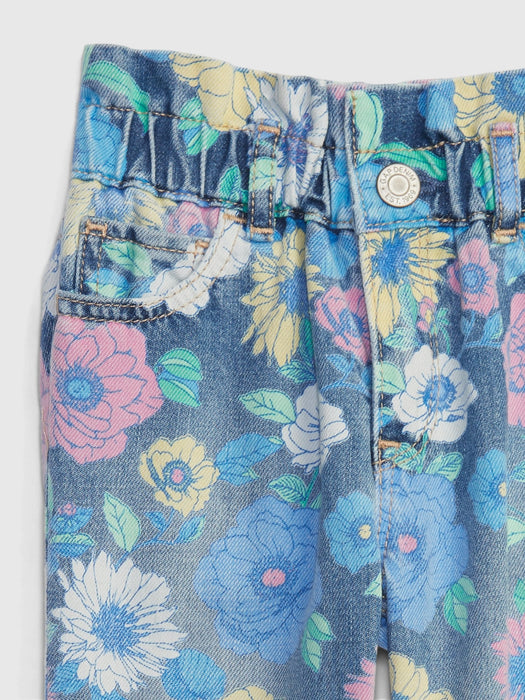 Toddler Floral Just Like Mom Jeans with Washwell