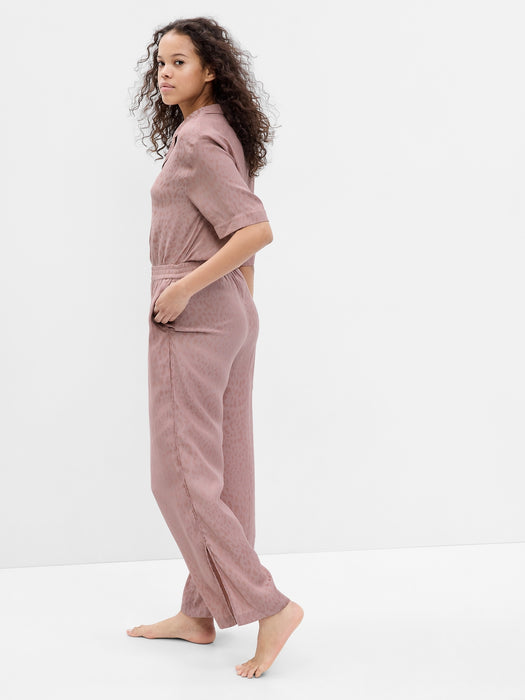 Satin Wide Leg PJ Pants