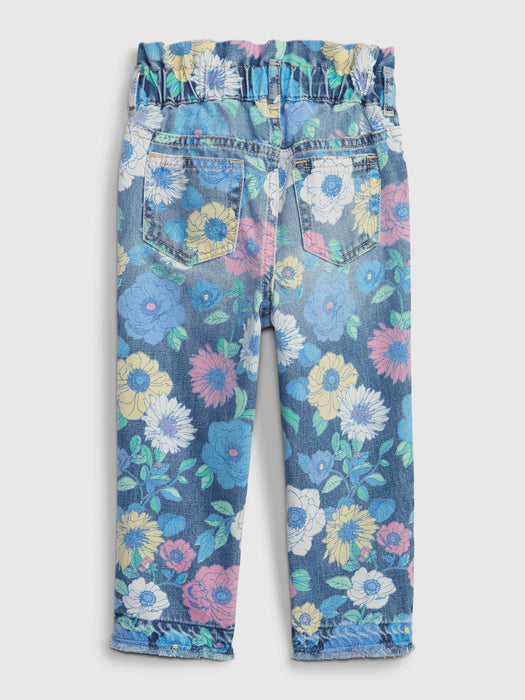 Toddler Floral Just Like Mom Jeans with Washwell