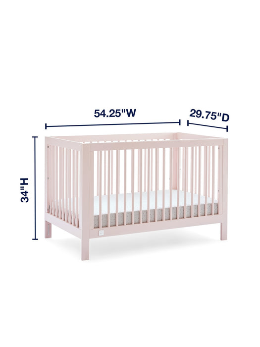 babyGap Charlie Crib with Pink Hearts and Stripes Bedding Bundle