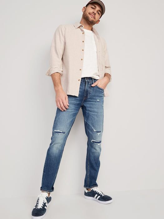 Slim Built-In Flex Ripped Jeans