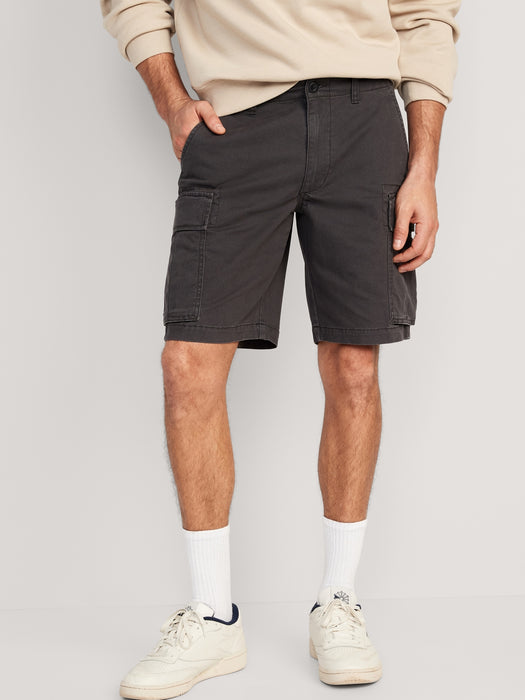 Relaxed Lived-In Cargo Shorts for Men -- 10-inch inseam