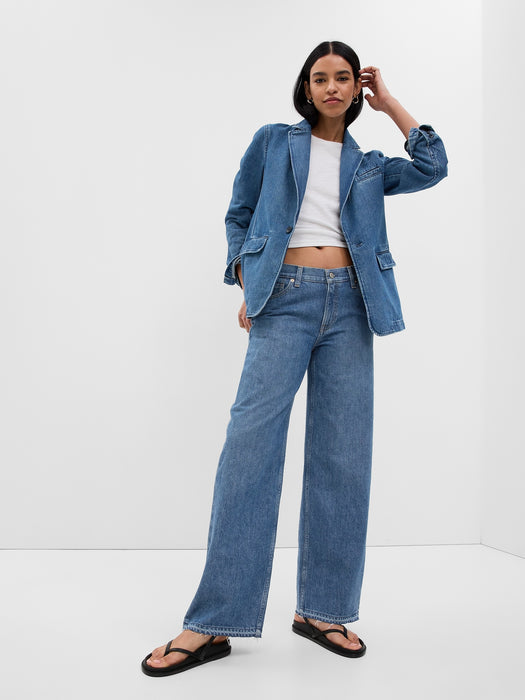 Low Rise Stride Wide-Leg Jeans