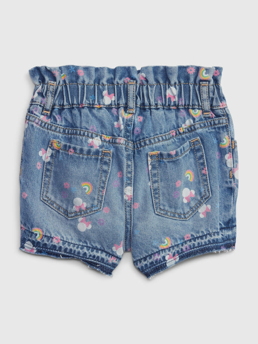 babyGap &#124 Disney Minnie Mouse Just Like Mom Denim Shorts with Washwell