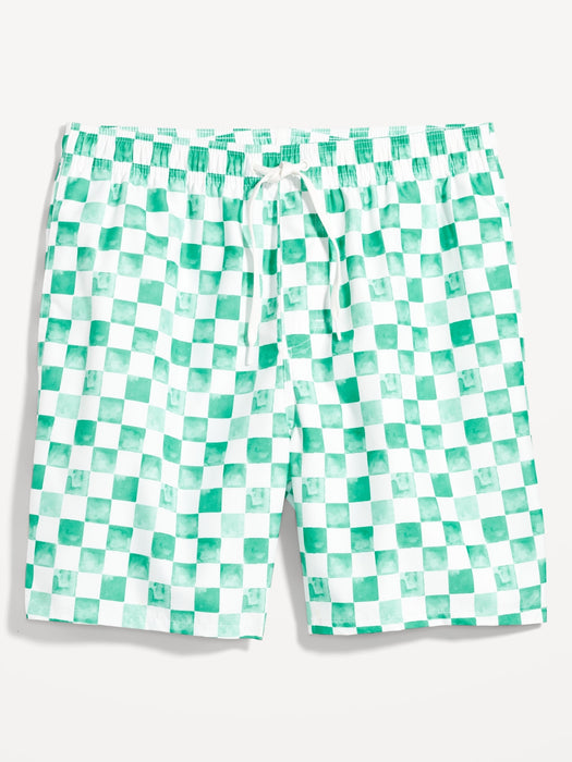 Printed Swim Trunks --7-inch inseam