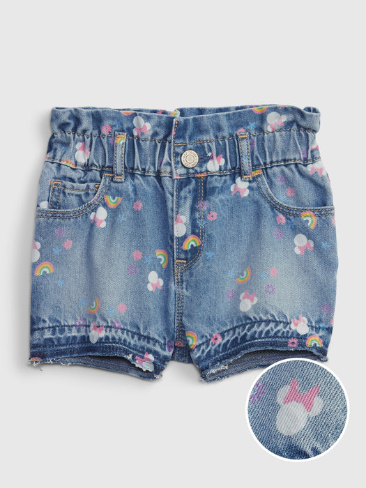 babyGap &#124 Disney Minnie Mouse Just Like Mom Denim Shorts with Washwell