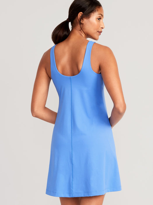 PowerSoft Sleeveless Shelf-Bra Support Dress for Women