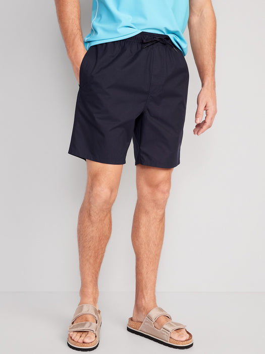 Solid Swim Trunks -- 7-inch inseam