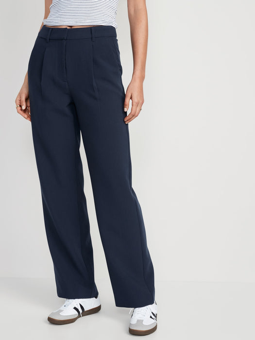 Extra High-Waisted Taylor Wide-Leg Trouser Pants