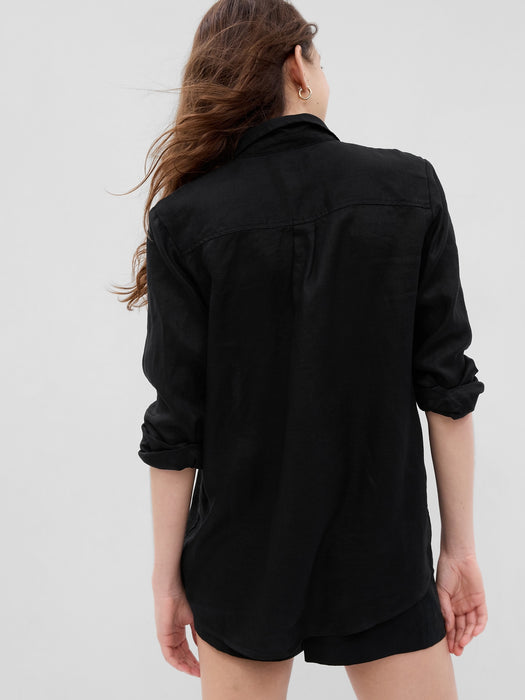 Linen Boyfriend Shirt