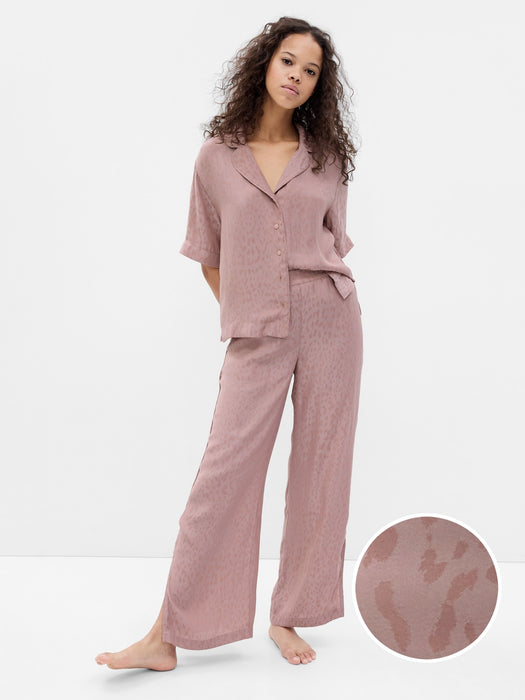 Satin Wide Leg PJ Pants