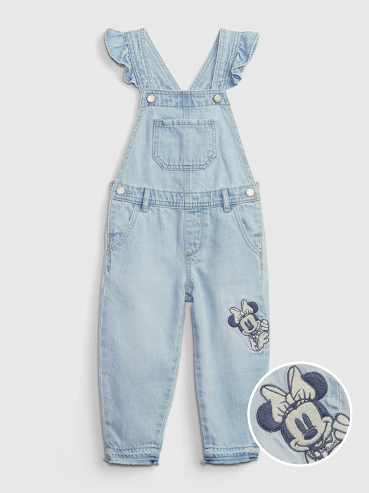 babyGap &#124 Disney Minnie Mouse Denim Overalls with Washwell