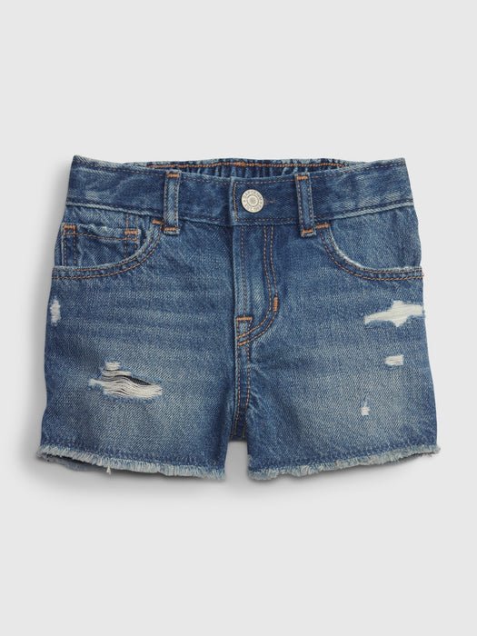 Toddler Stride Denim Shorts with Washwell