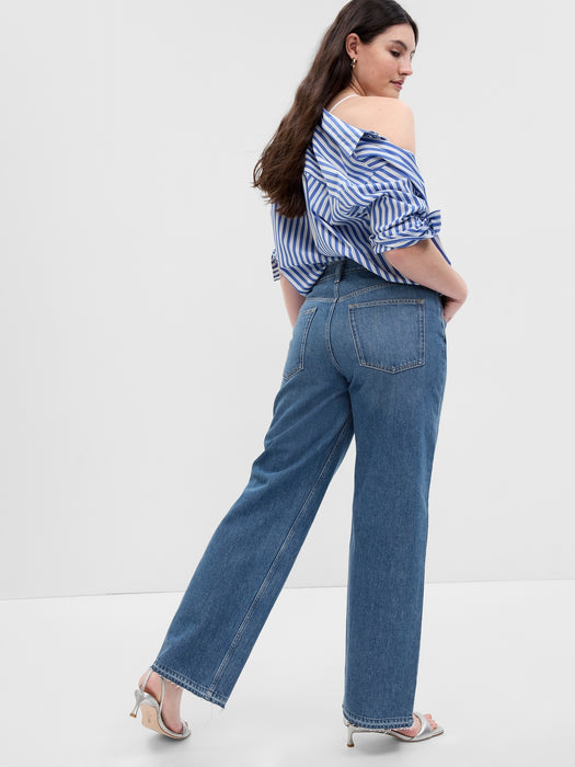 Low Rise Stride Wide-Leg Jeans