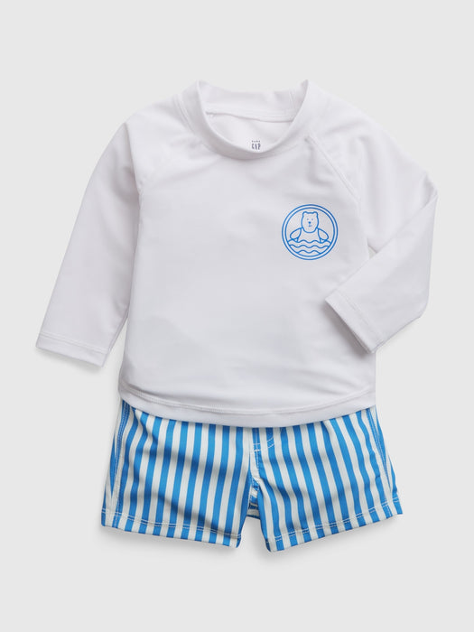 Baby Rash Guard Swim Two-Piece