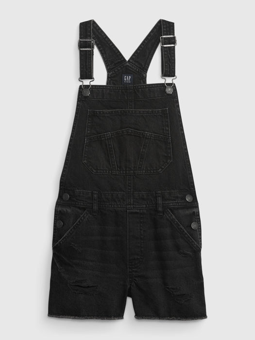 Kids Denim Shortalls with Washwell