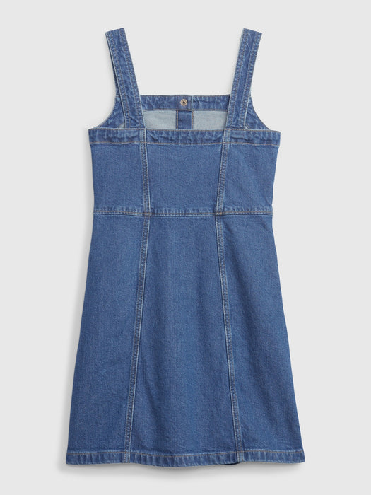 Kids Denim Dress with Washwell