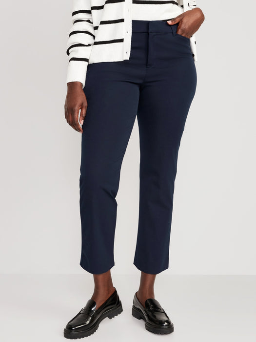 High-Waisted Pixie Straight Pants