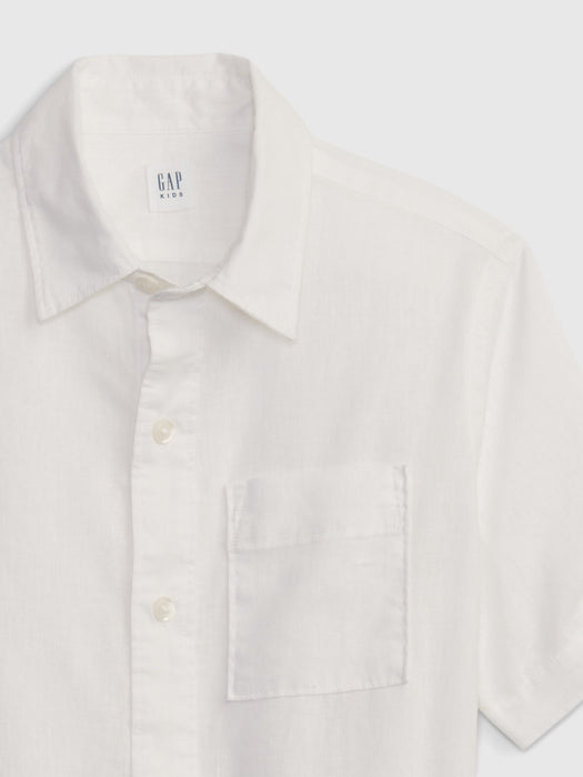 Kids Linen-Cotton Oxford Shirt