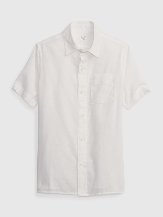 Kids Linen-Cotton Oxford Shirt