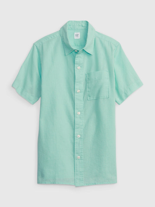 Kids Linen-Cotton Oxford Shirt