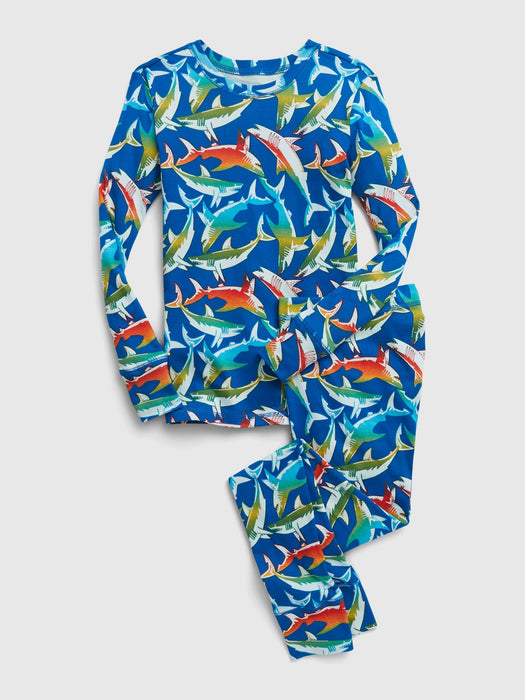 Kids 100% Organic Cotton Shark PJ Set