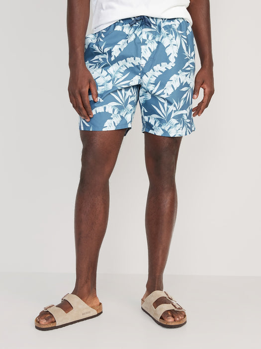 Printed Swim Trunks --7-inch inseam