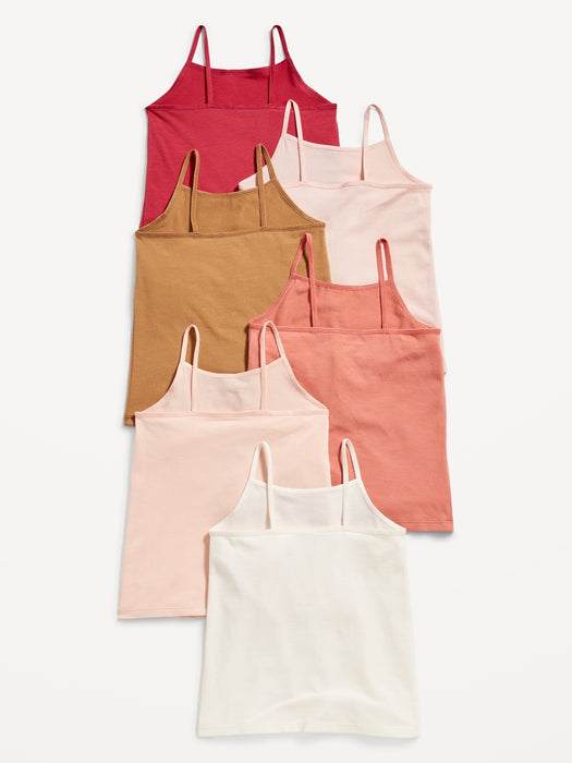 6-Pack Fitted Cami Top for Toddler Girls