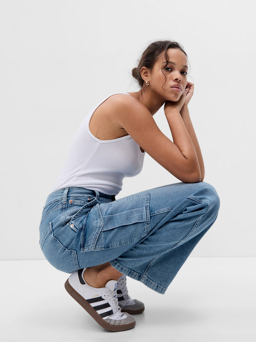 Mid Rise '90s Loose Cargo Jeans